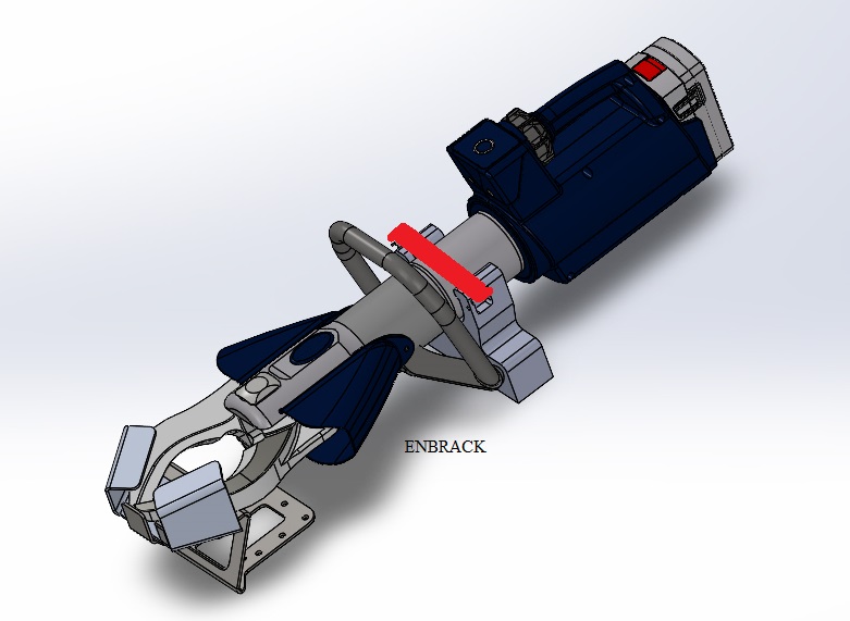 S789-eWXT-zusammenbau-LF_4 ENBRACK mount for Lukas Cutter S 789 E3, horizontally