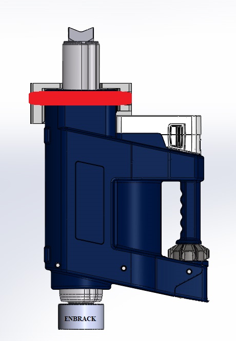 ENBRACK mount for Lukas Rescue Ram R 521 E3,  upright