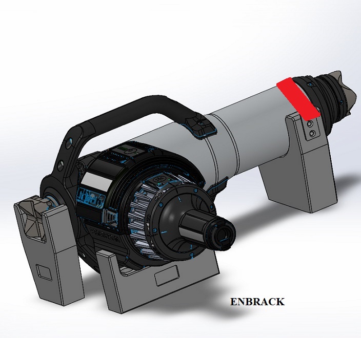 ENBRACK mount for Holmatro PRA 50, liegend, horizontally