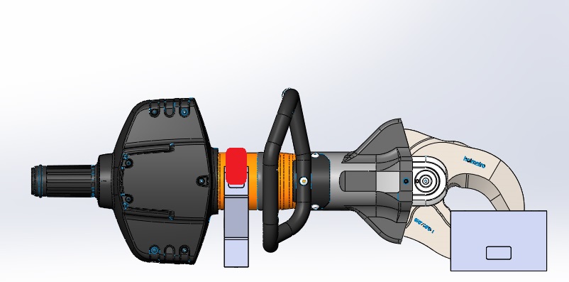 ENBRACK Halterung für Holmatro G/CU 5040 i, seitlich liegend