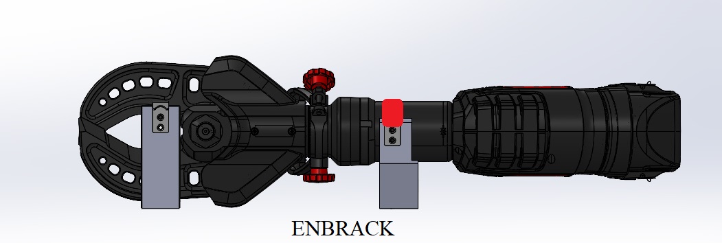 ENBRACK Halterung für Weber Rescue Schneidgerät RSC 170/RSC 170 E-Force/S-Force, liegend seitlich