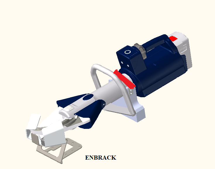 ENBRACK mount for Lukas Cutter S 378 E3, horizontally