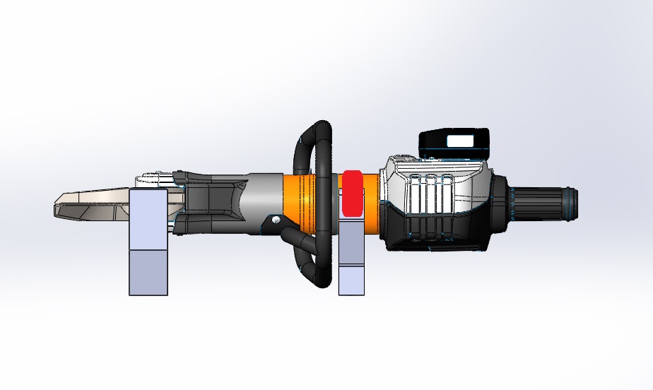 ENBRACK Halterung für Holmatro G/CU 5040 i, liegend.