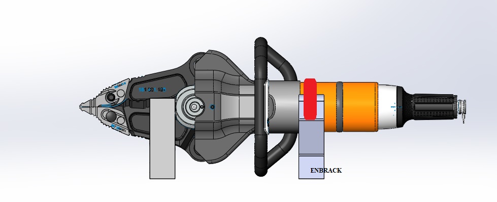 CT5150-zusammnbau-LH1 ENBRACK Halterung für Holmatro G/CT 5150, liegend seitlich