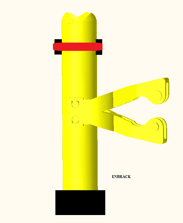 ENBRACK mount for Weberrescue RZM, upright ENBRACK mount for Weberrescue RZM, upright