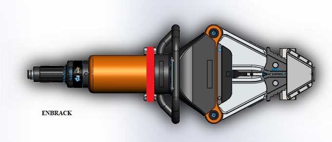 ENBRACK mount for Holmatro SP 5260. Horizontally