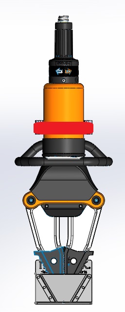 ENBRACK mount for Holmatro SP 5240. Upright.