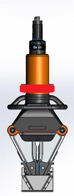 SP5260-zusammenbau-stehend1 ENBRACK mount for Holmatro SP 5260. Upright
