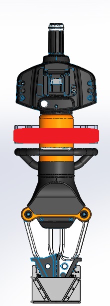 ENBRACK mount for  Holmatro GSP 5240  , upright