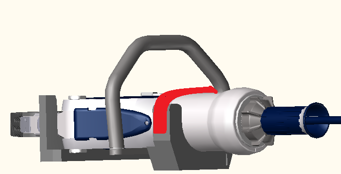 ENBRACK mount for LUKAS spreader SP 333, horizontally