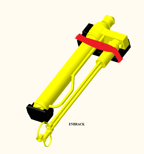 ENBRACK Halterung für Weber Rescue RZT 2-775, RZT 2-1170, RZT 2-1500,   liegend 