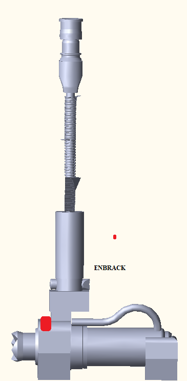 ENBRACK mount for Weberrescue RZT 2-600 / RZT 2-600 RC7, horizontally sidewards