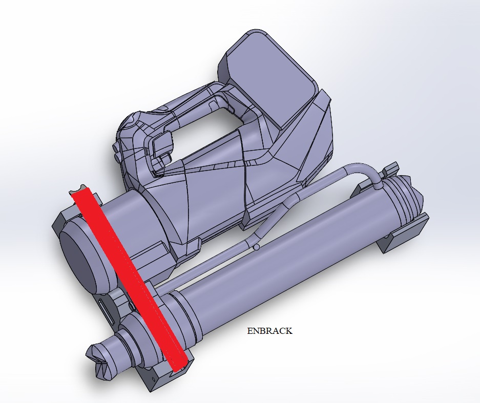 ENBRACK mount for Weber RZT 2-1170 E-Force, liegend