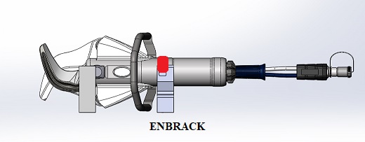 S799-zusammenbau-LH_2 ENBRACK mount for Lukas S 799, horizontally sidewards