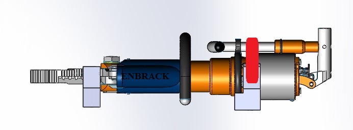 HCT4120_zusammenbau-LF3 ENBRACK mount for Holmatro HCT 4120, horizontally