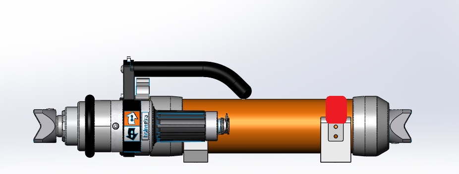 ENBRACK mount for Holmatro XR 4360. Horizontally