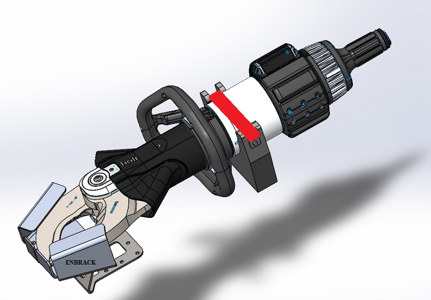 ENBRACK mount for Holmatro PCU 60, horizontally