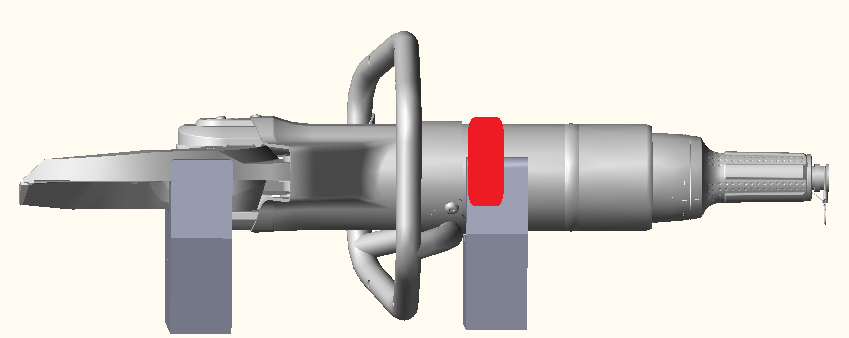 ENBRACK Halterung für Holmatro G/CU 5060 i , liegend.