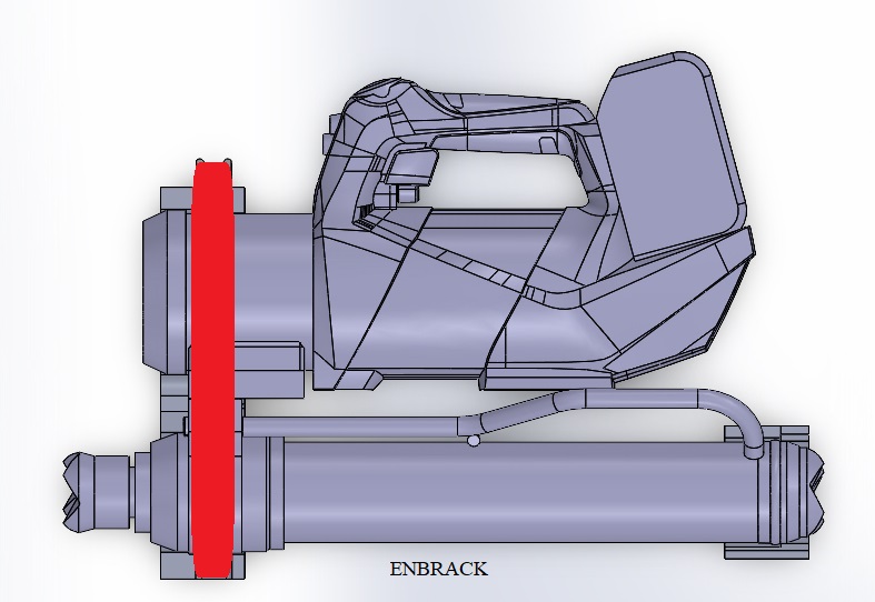 ENBRACK mount for Weber RZT 2-1170 E-Force, liegend