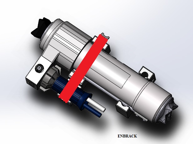 ENBRACK mount for Lukas Rescue Ram R420-R422-R424-R430,  Horizontally