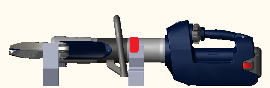 ENBRACK mount for Lukas Cutter S 377 E2, horizontally