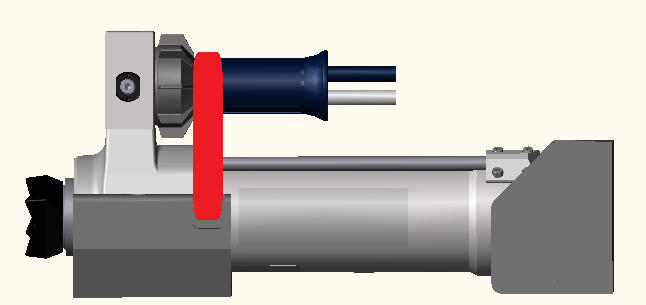 ENBRACK mount for Lukas Ram  R420-R422-R424-R430. Horizontally, control handle upright