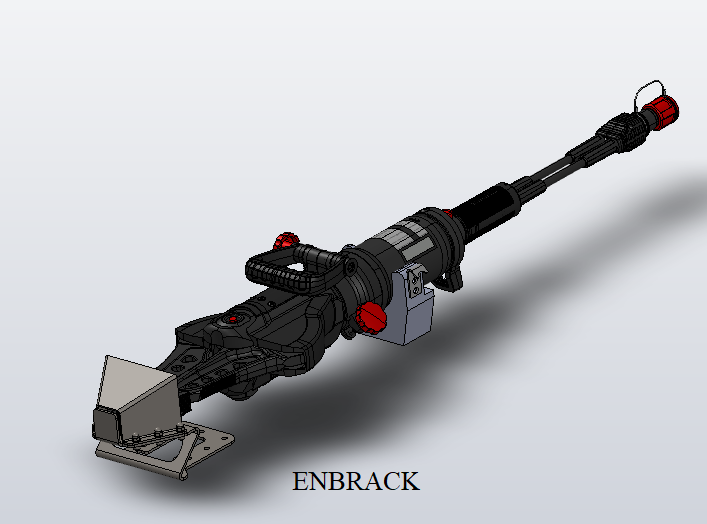 ENBRACK mount for Weber Rescue Combitool SPS 480/ SPS 480 E-Force/S-Force, horizontally