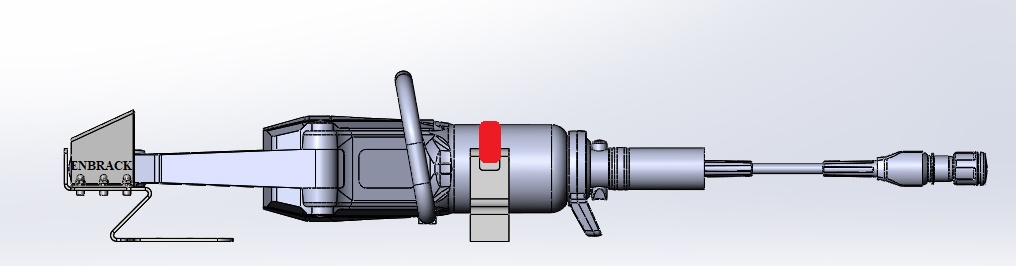 ENBRACK Halterung für Weberrescue SP 54AS / SP 54 AS E-Force, liegend