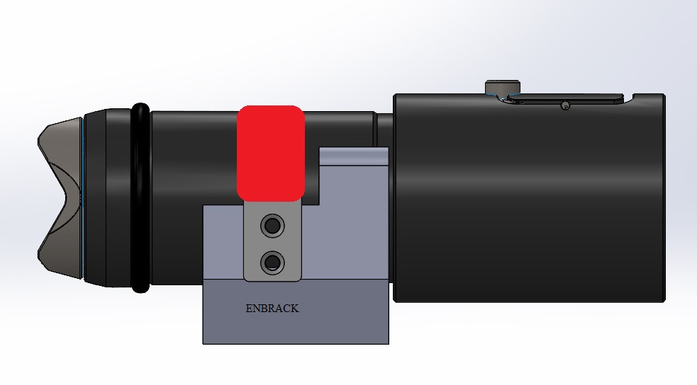 ENBRACK mount for Extencion Pipe TRE 04, horizontally&upright