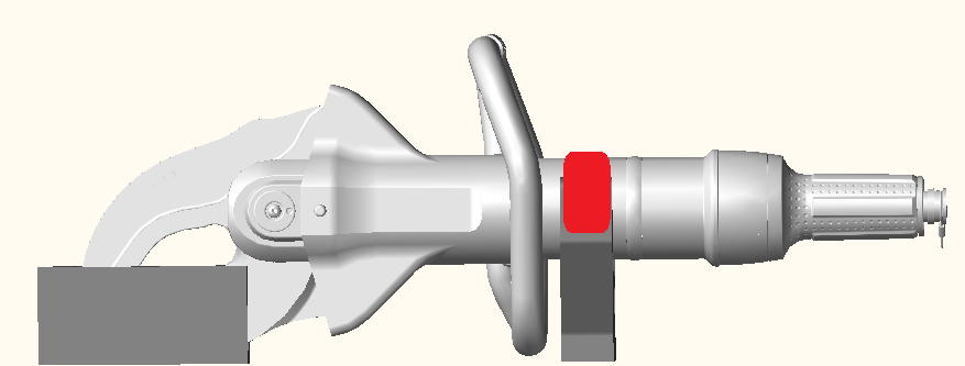 ENBRACK Halterung für Holmatro CU 5030 i, seitlich liegend