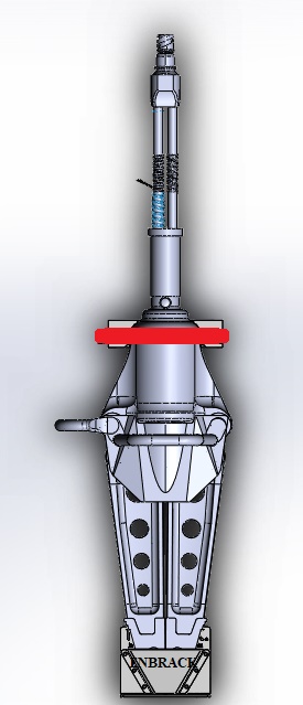 ENBRACK mount for Weberrescue SP 43 XL, upright