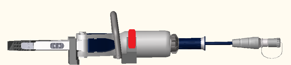 ENBRACK mount for LUKAS spreader SP 555, horizontally