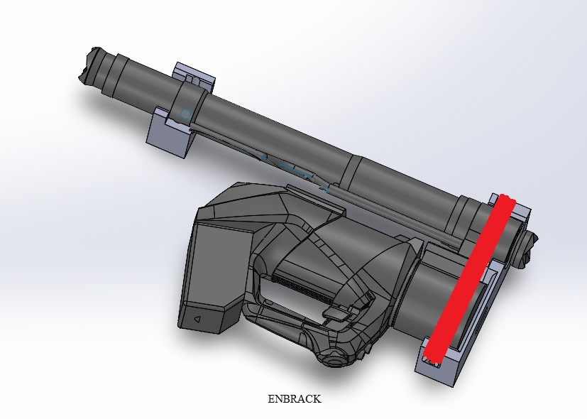 ENBRACK mount for Weber RZT 2-1500 E-Force, horizontally