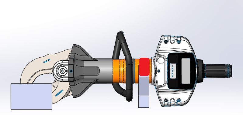GCU5040i-EVO-zusammenbau-LH-1 ENBRACK Halterung für Holmatro G/CU 5040 i, seitlich liegend