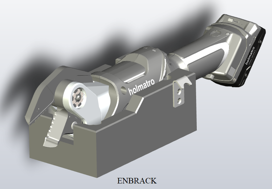 ENBRACK Halterung für Holmatro CCU 10, liegend & Wandmontage