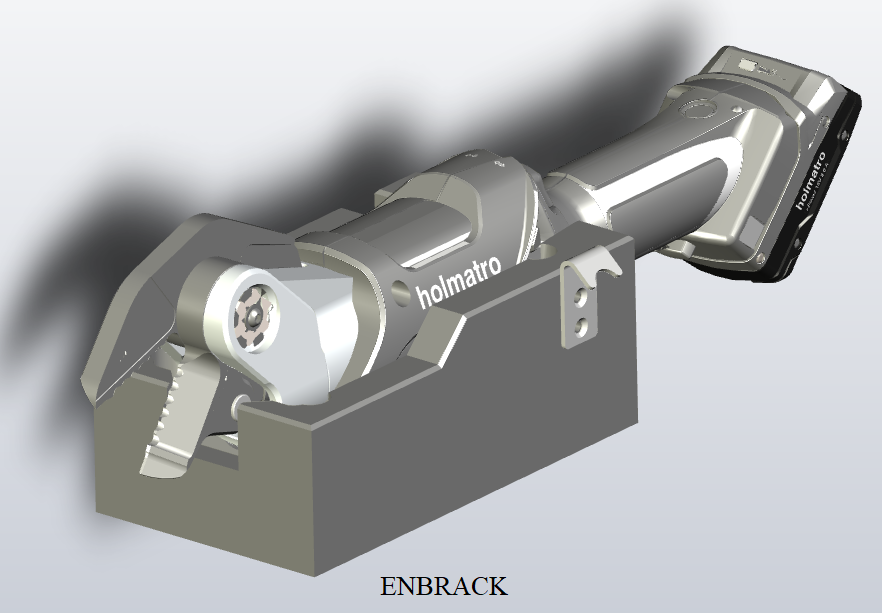 ENBRACK mount for Holmatro CCU 10, horizontal & wall mounting ENBRACK mount for Holmatro CCU 10, horizontal & wall mounting