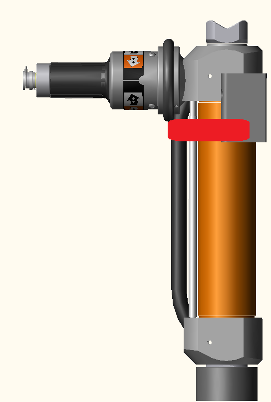 ENBRACK Halterung für Holmatro TR 4340 und 4350, stehend, Griff nach vorn