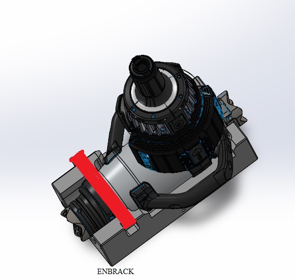 ENBRACK mount for Holmatro PRA 40, liegend, horizontally sidewards