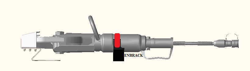 ENBRACK Halterung für Weber Rescue Schneidgerät RS 170-105, liegend