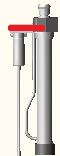 ENBRACK Halterung für Weberrescue RZT 2 Serie (RZT 2-775, 1150, 1500), stehend, Griff oben, vorn