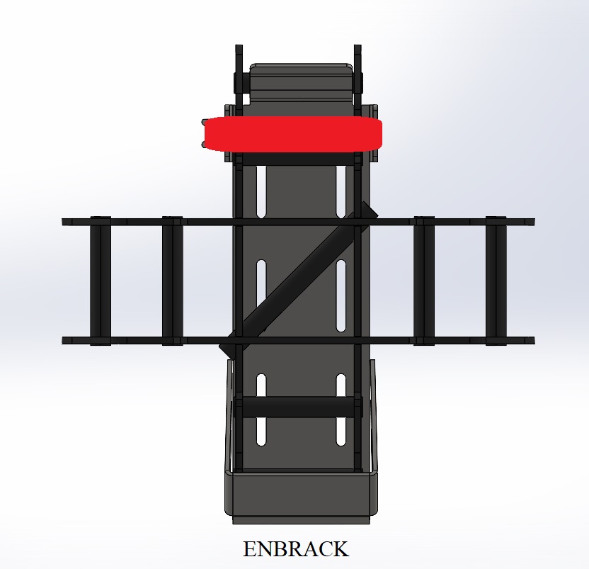 ENBRACK Halterung für Holmatro Cross Ram Support XRSO1, für Wand oder horizontale Montage