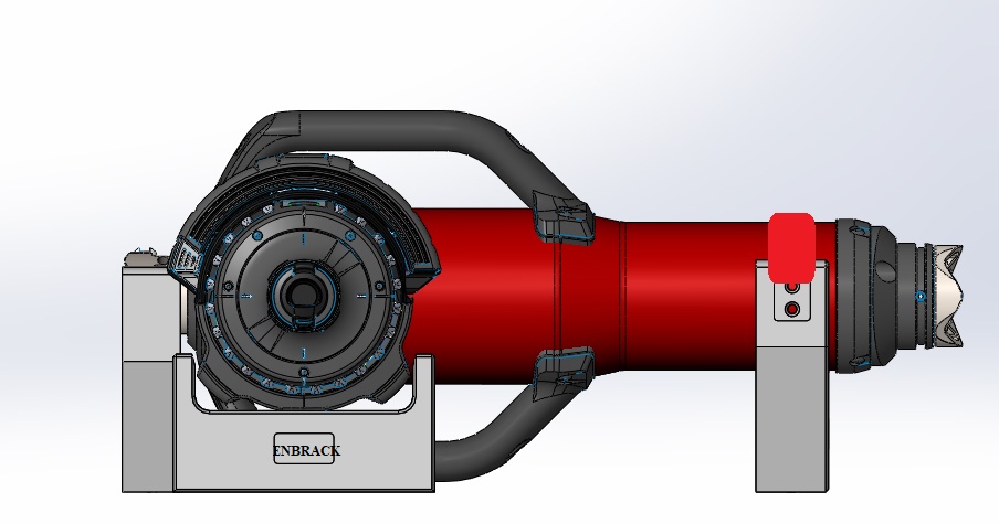 PTR50-zusammenbau-LF1CJVrSkDSFdRtu ENBRACK Halterung für Holmatro PTR 51, liegend, Steuerung seitlich