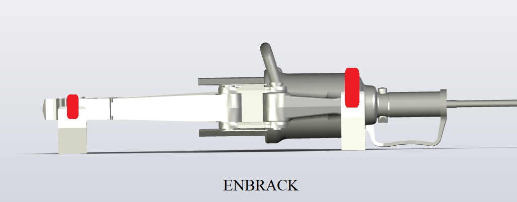 ENBRACK Halterung für Weberrescue SP 60, liegend ENBRACK Halterung für Weberrescue SP 60, liegend