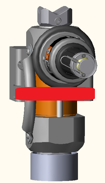 ENBRACK Halterung für Holmatro TR 4340 und 4350, stehend, Griff nach vorn