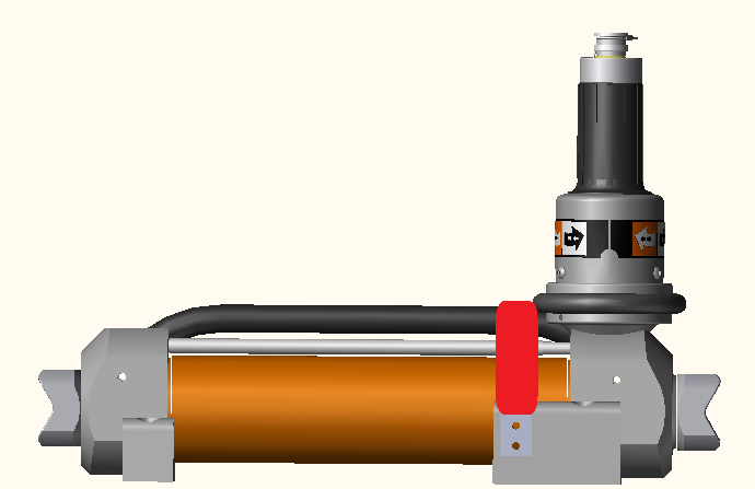 ENBRACK Halterung für Holmatro TR**40/50 liegend, Steuerung nach oben.