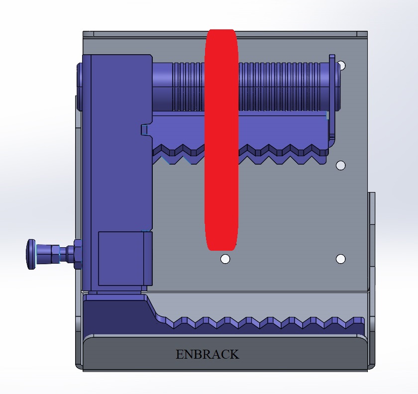 ENBRACK mount for Lukas Ram Support LRS-C, horizontally /upright