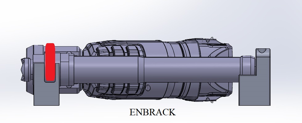 ENBRACK Halterung für Weber RZT 2-1360 E-Force/Smart Force, liegend  (NEUE VERSION)