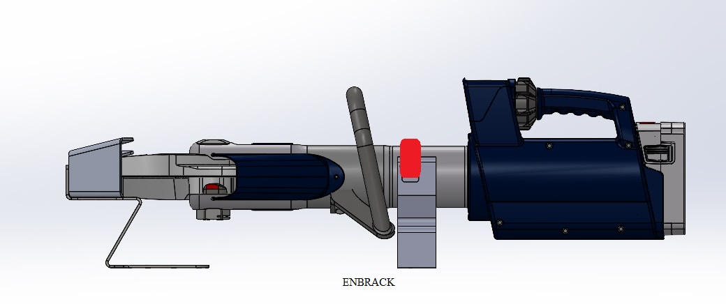 ENBRACK mount for Lukas Cutter S 789 E3, horizontally
