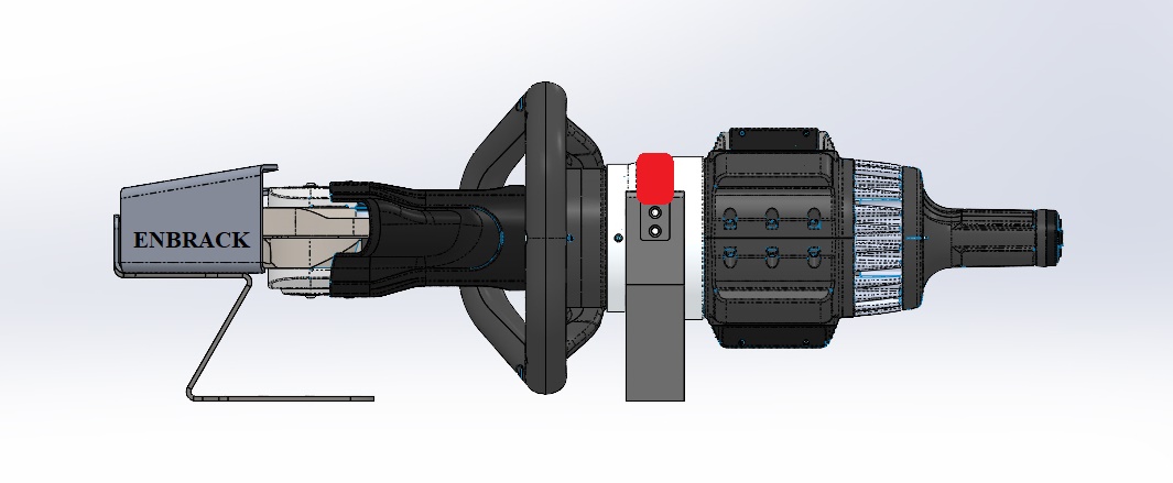 ENBRACK mount for Holmatro PCU 40, horizontally