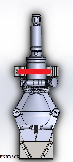 ENBRACK mount for Weberrescue SP 40 C / SP 40 C E-Force, upright